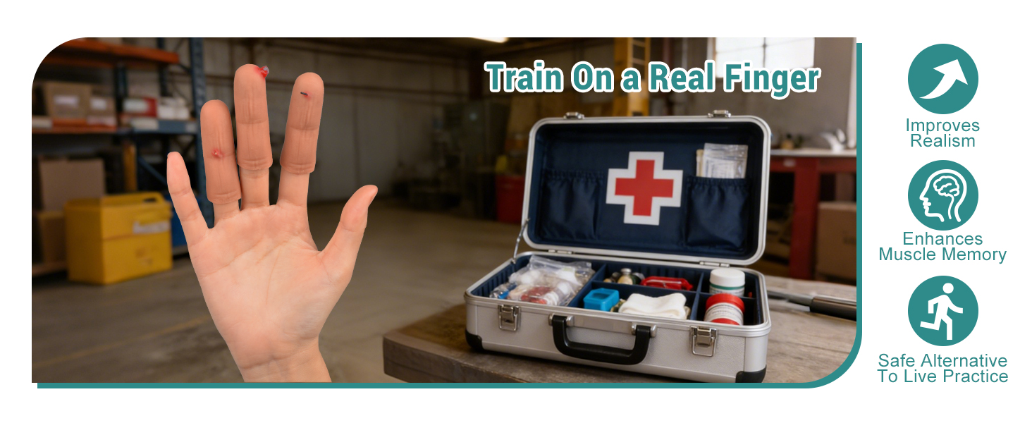   Finger Impalement Wound Simulation Trainer