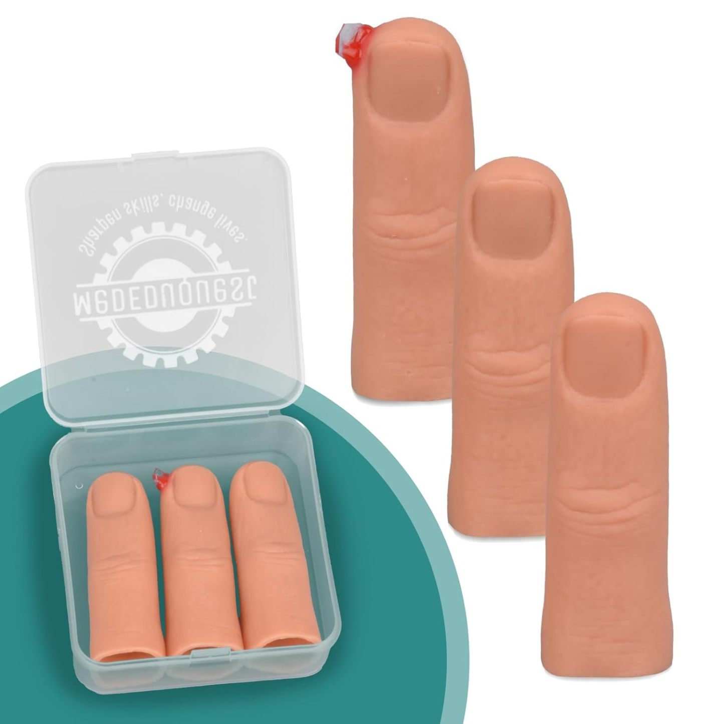 Wearable Finger Foreign Object Wound Simulation Trainer