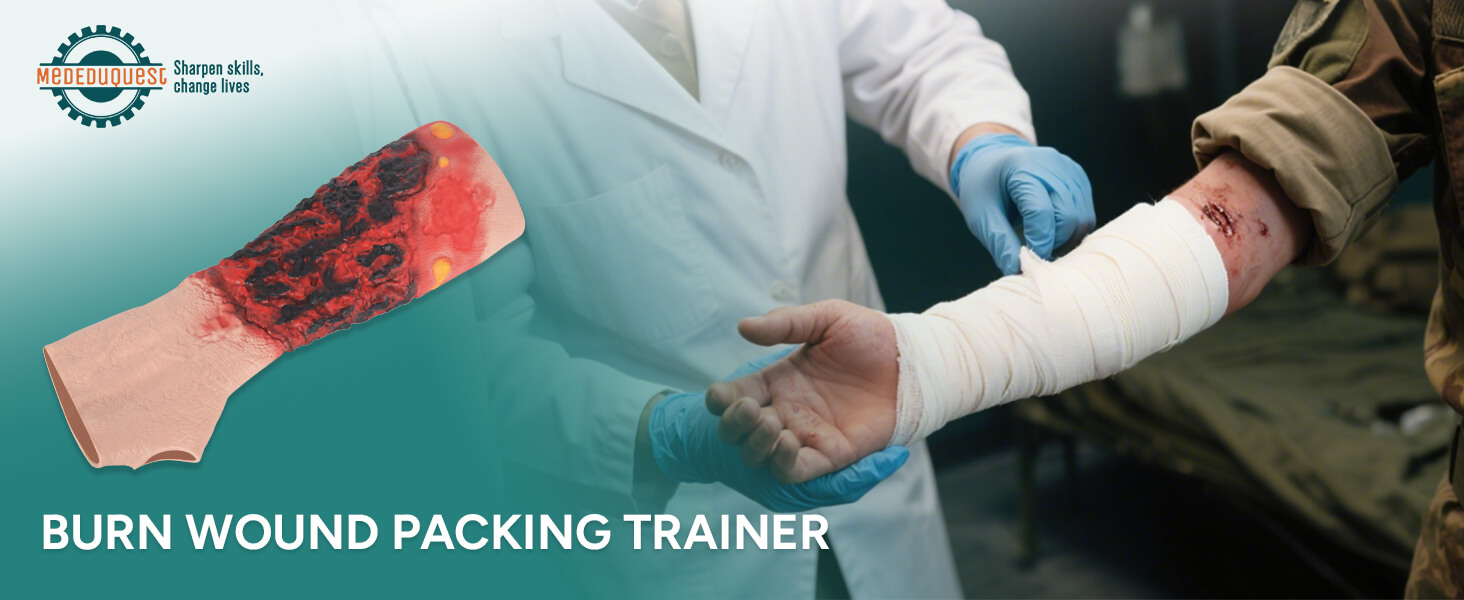 Third-Degree Forearm Burn Wound Care Trainer (Forearm Sleeve)