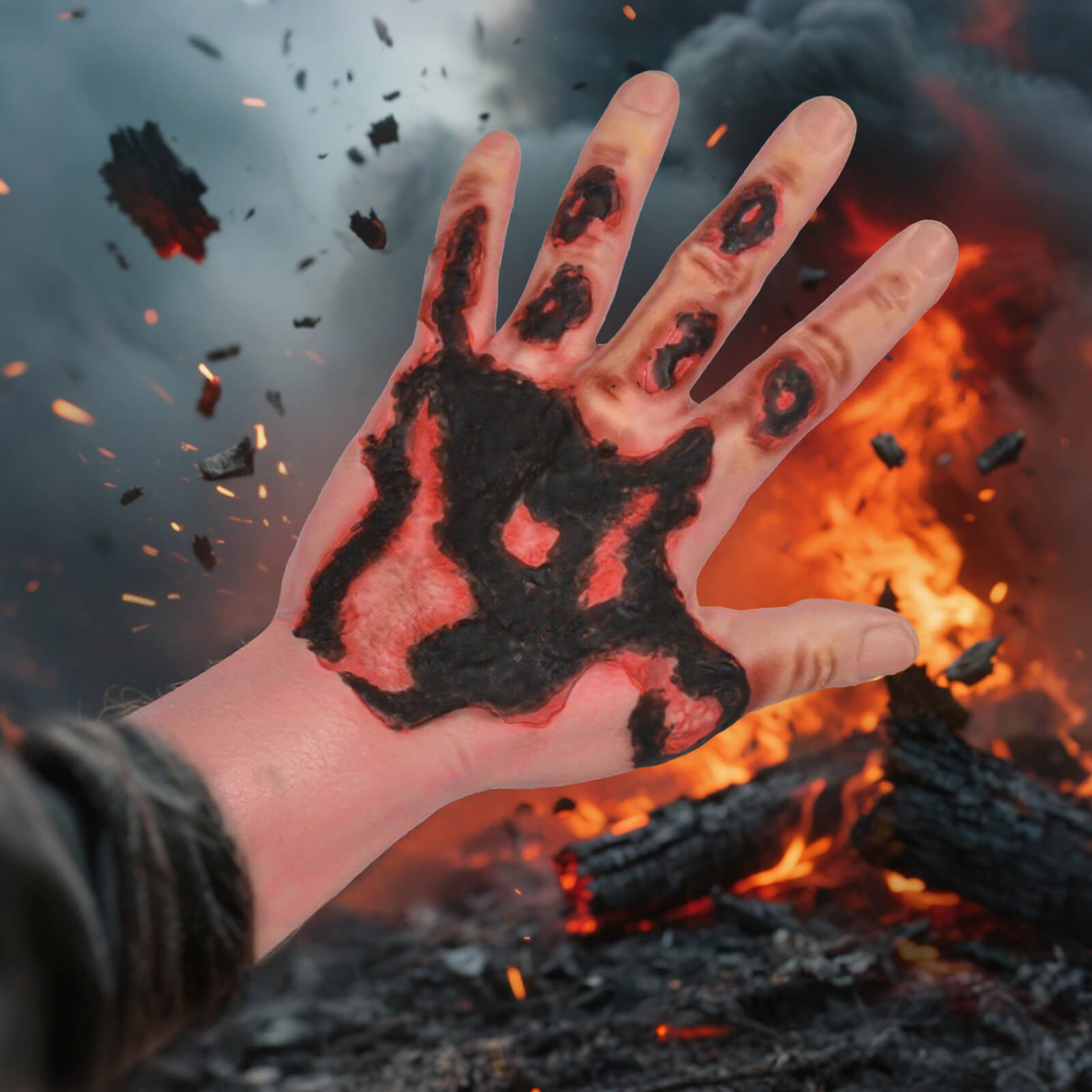 Wearable Hand Burn Moulage