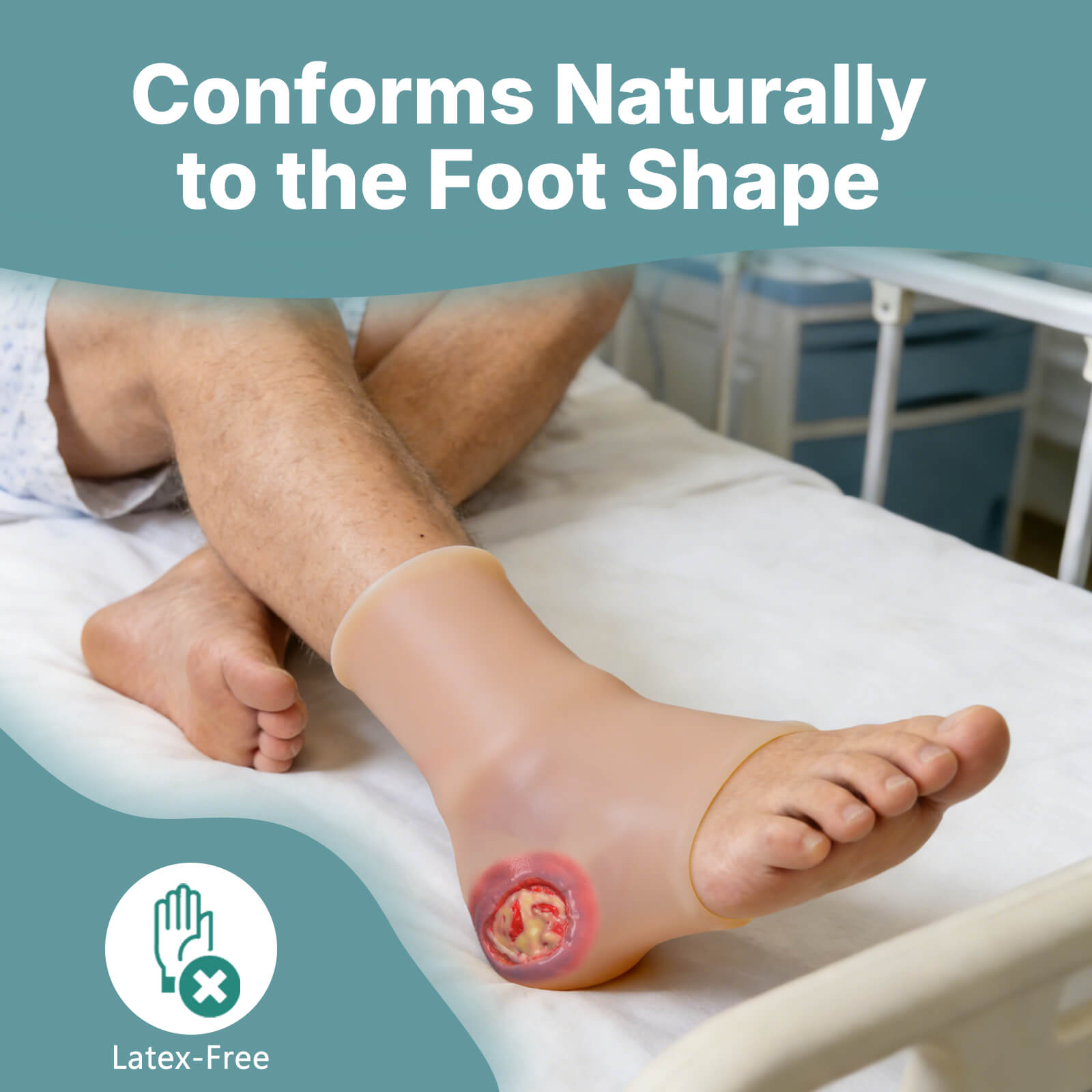 Heel Ulcer Wound Care Trainer (Foot Sleeve)