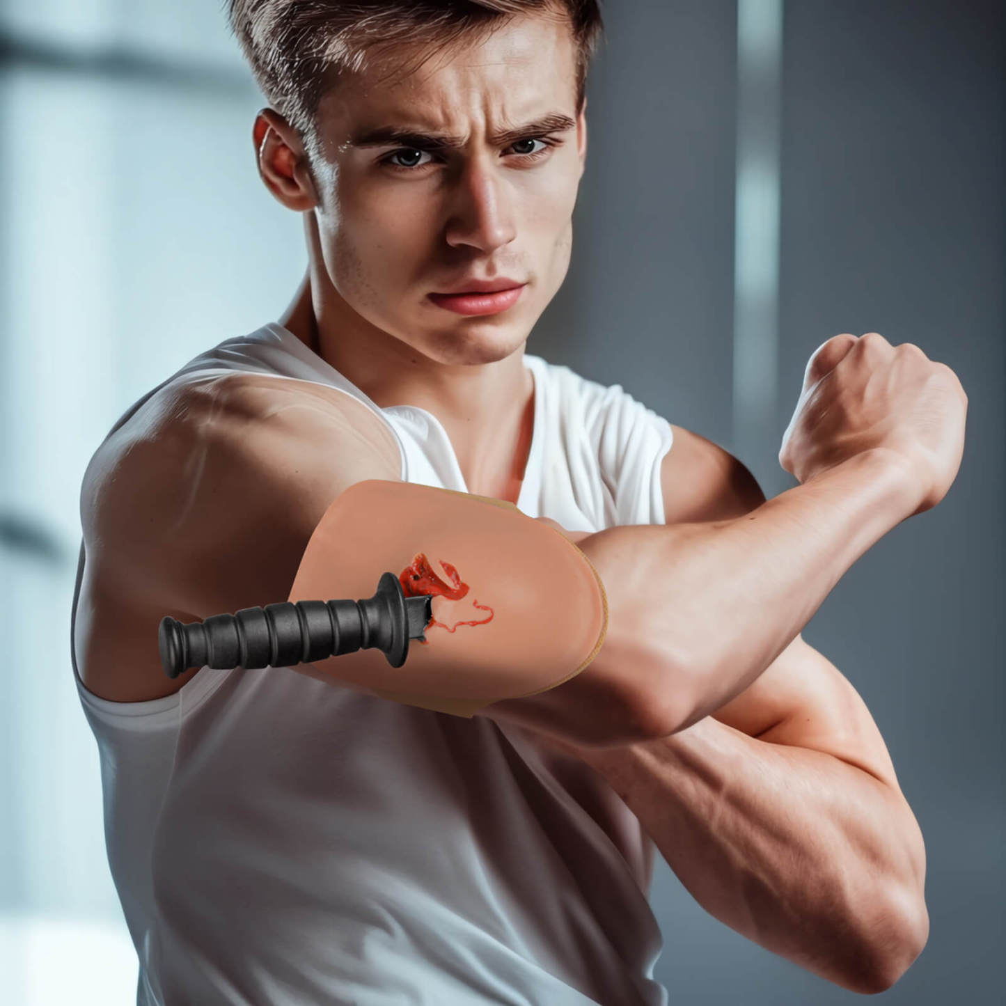 Wearable Knife Wound Packing Trainer for Emergency Training