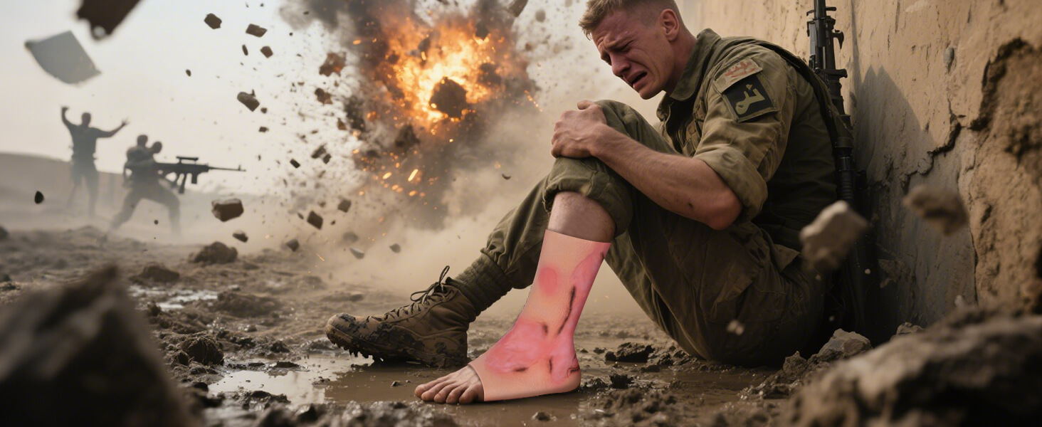 Leg Burn Wound Care Trainer (Leg Sleeve)