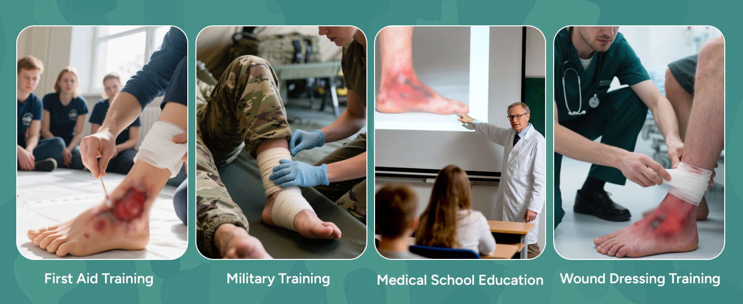 Leg Burn Wound Care Trainer (Leg Sleeve)