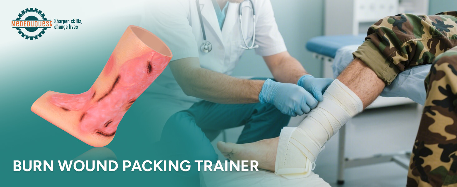 Leg Burn Wound Care Trainer (Leg Sleeve)
