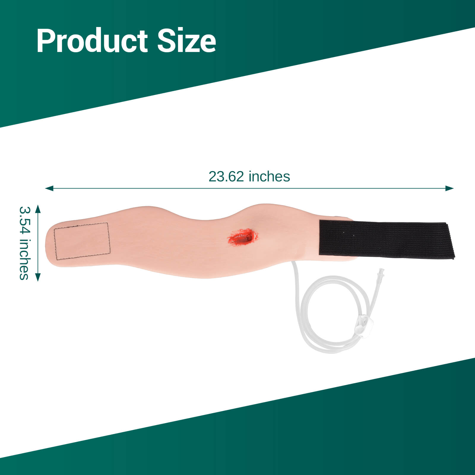 Wearable Neck Gunshot Wound Packing Trainer Kit