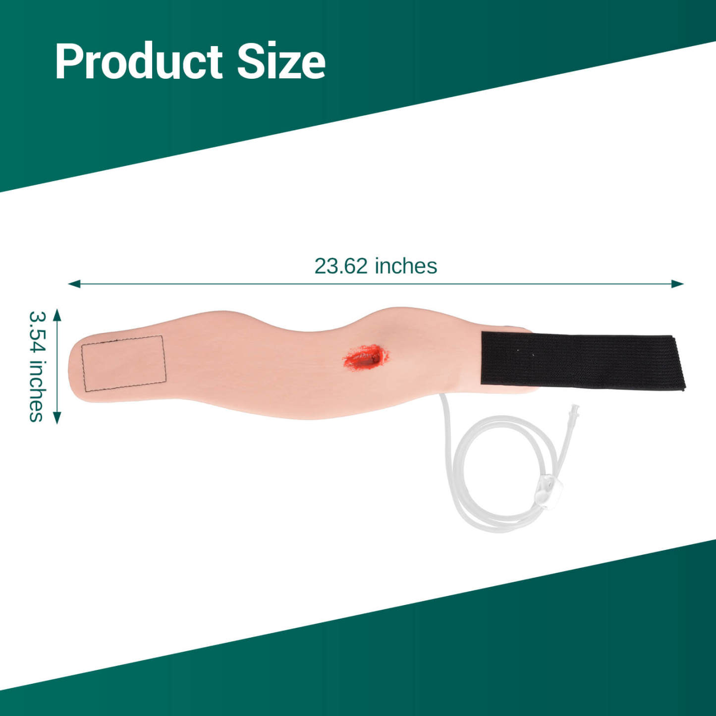 Wearable Neck Gunshot Wound Packing Trainer Kit