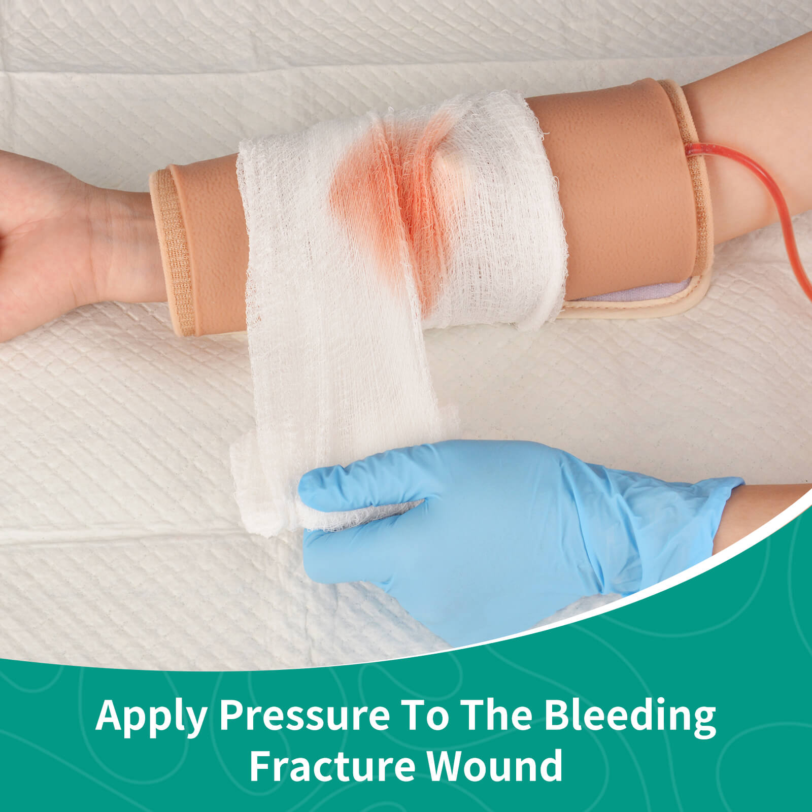Wearable Open Fracture Wound Packing Trainer Kit, Second
