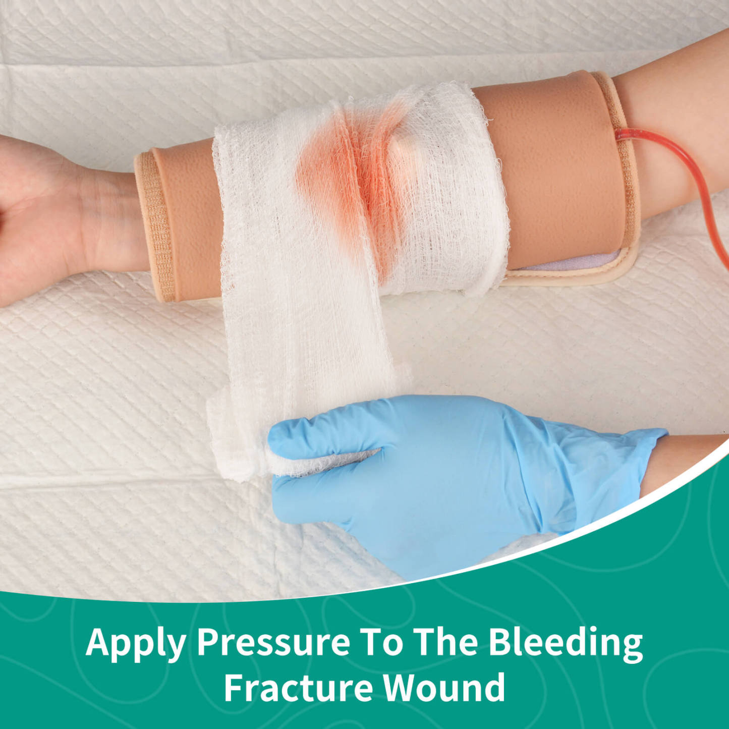 Wearable Open Fracture Wound Packing Trainer Kit, Second