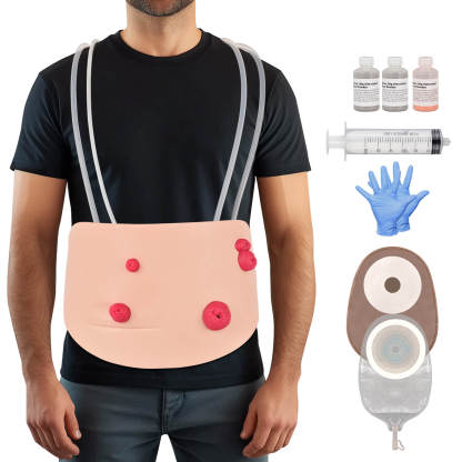 MedEduQuest Wearable Ostomy Care Trainer Kit for Teaching Demonstration