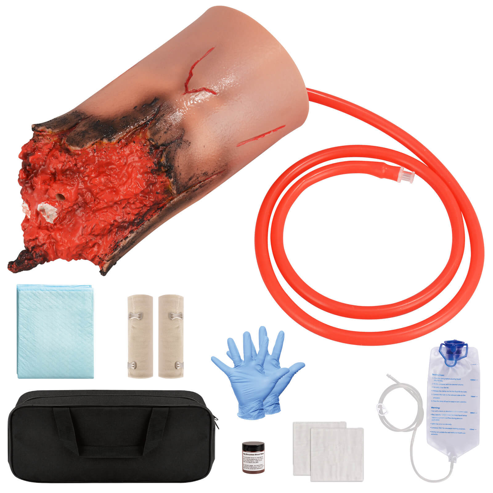 Wearable Severed Arm Trauma Model for Bleeding Control