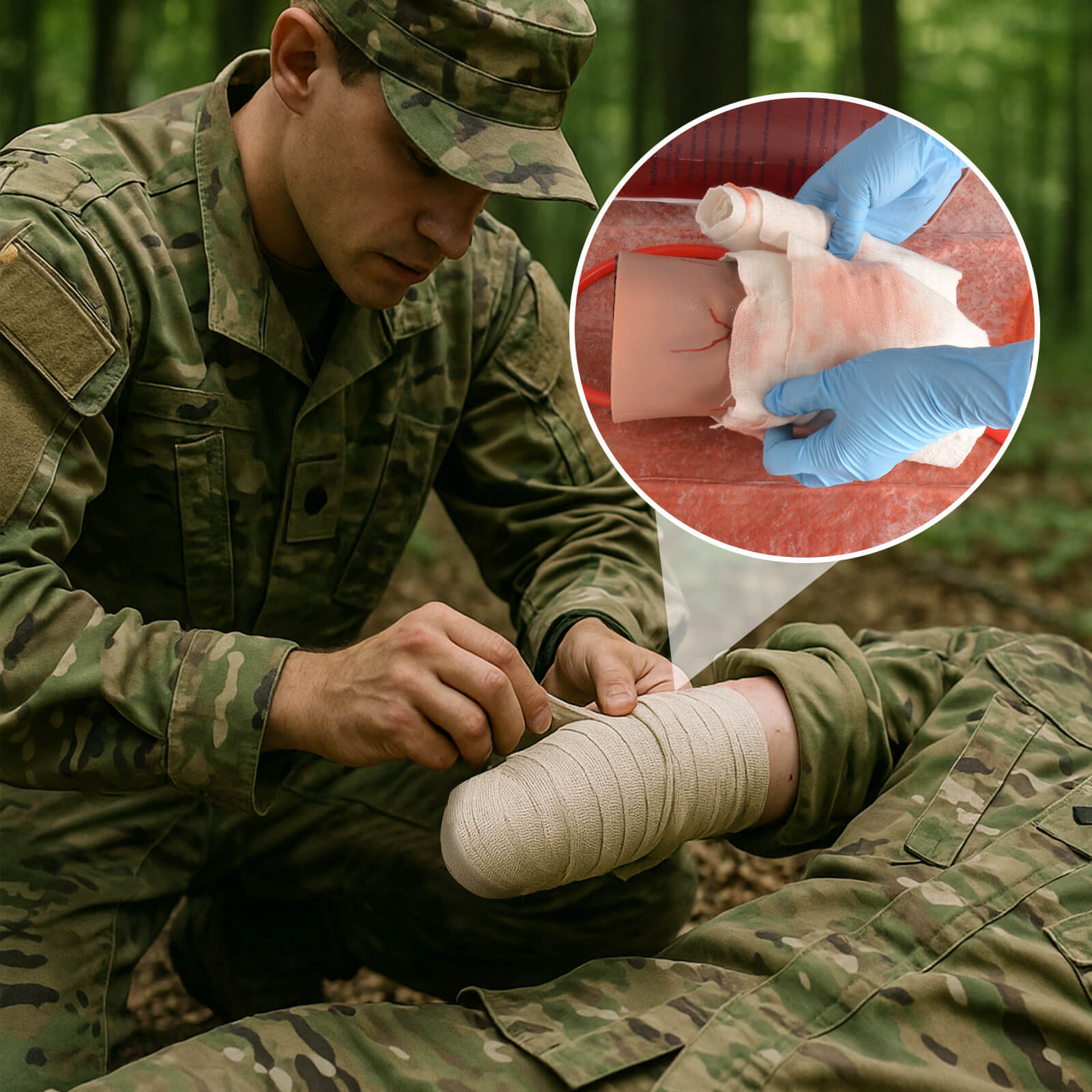 Wearable Severed Arm Trauma Model for Bleeding Control