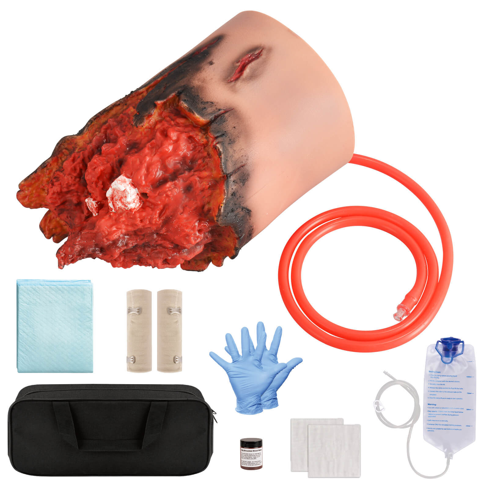 Wearable Severed Leg Trauma Model for Hemostasis Training