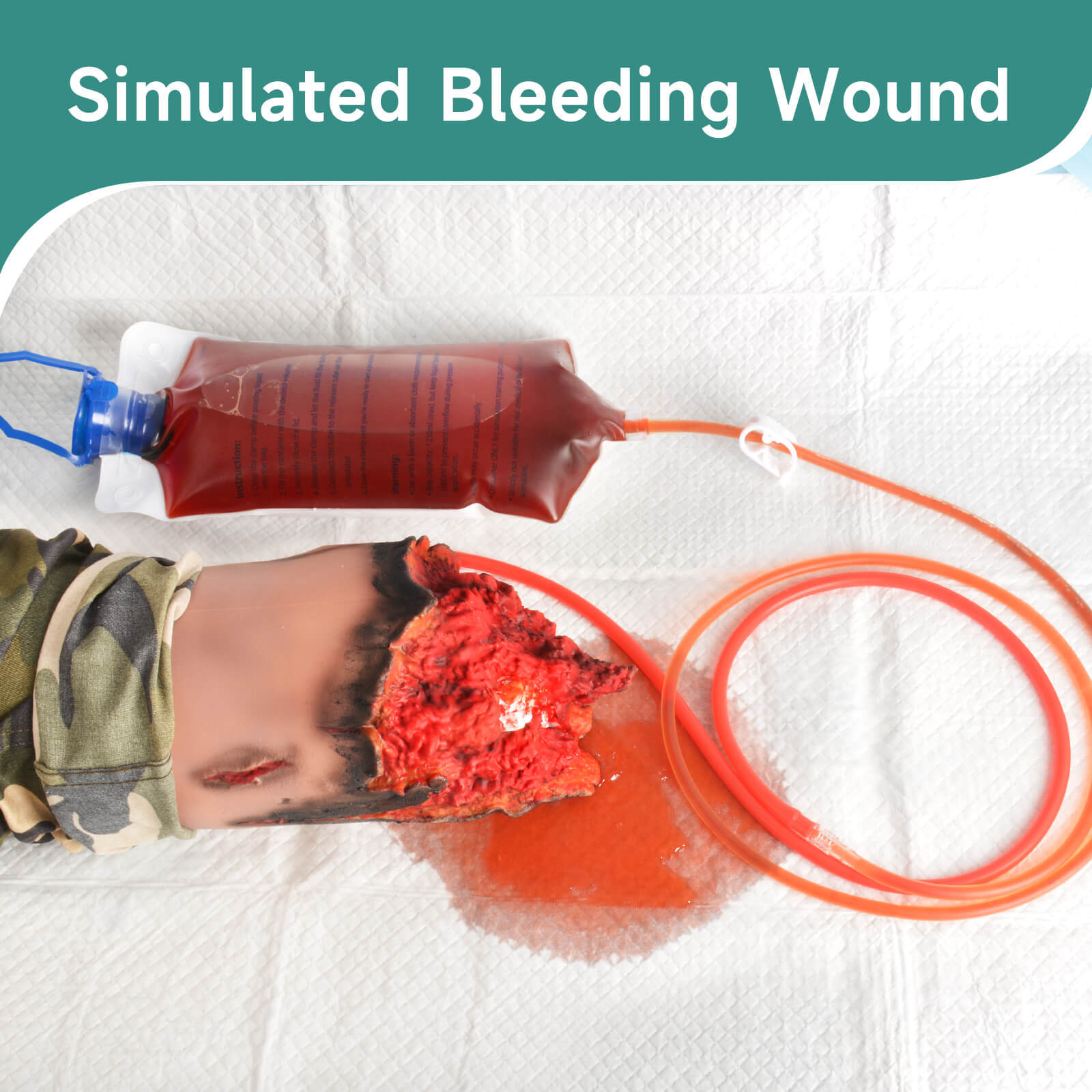 Wearable Severed Leg Trauma Model for Hemostasis Training