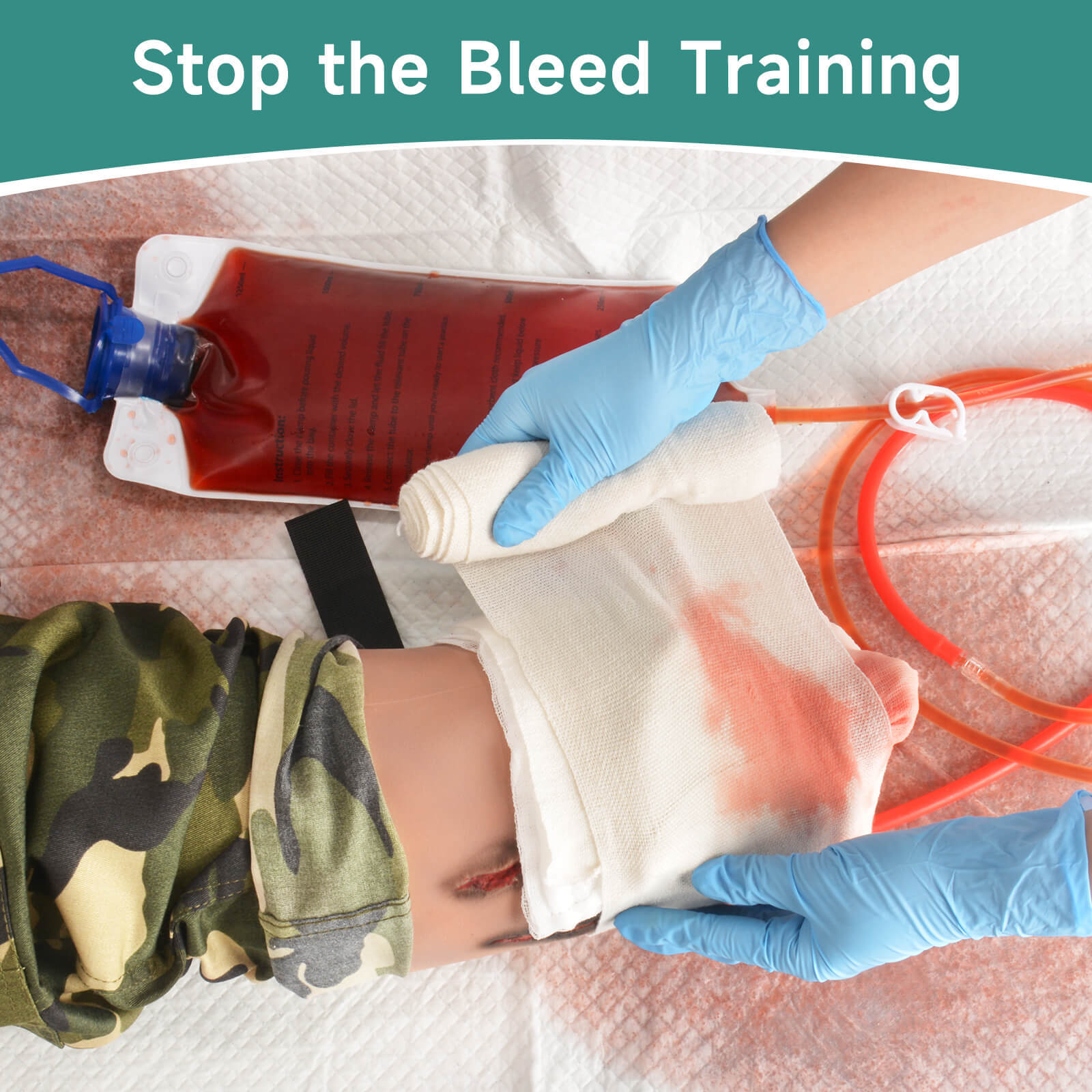 Wearable Severed Leg Trauma Model for Hemostasis Training