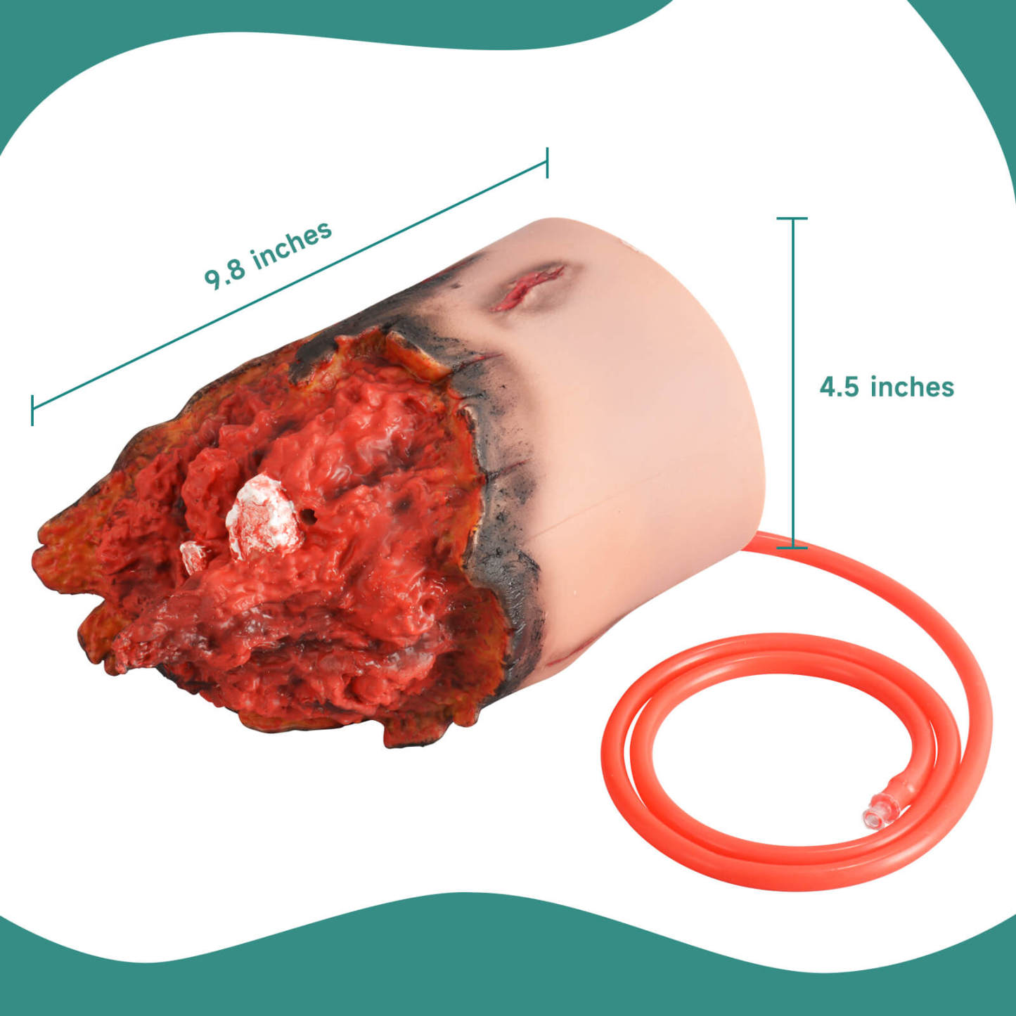 Wearable Severed Leg Trauma Model for Hemostasis Training