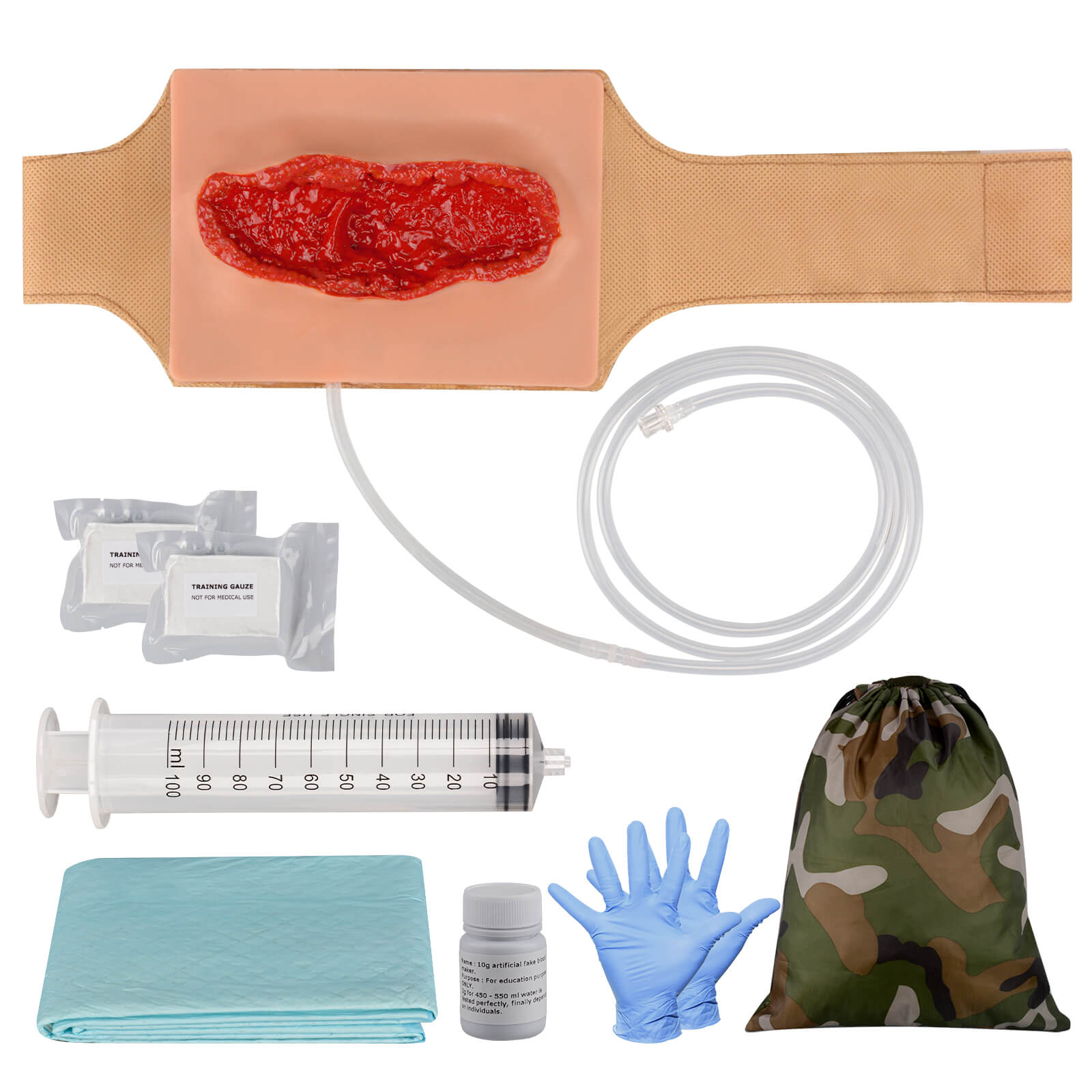 Wearable Thigh Laceration Hemostasis Training Kit