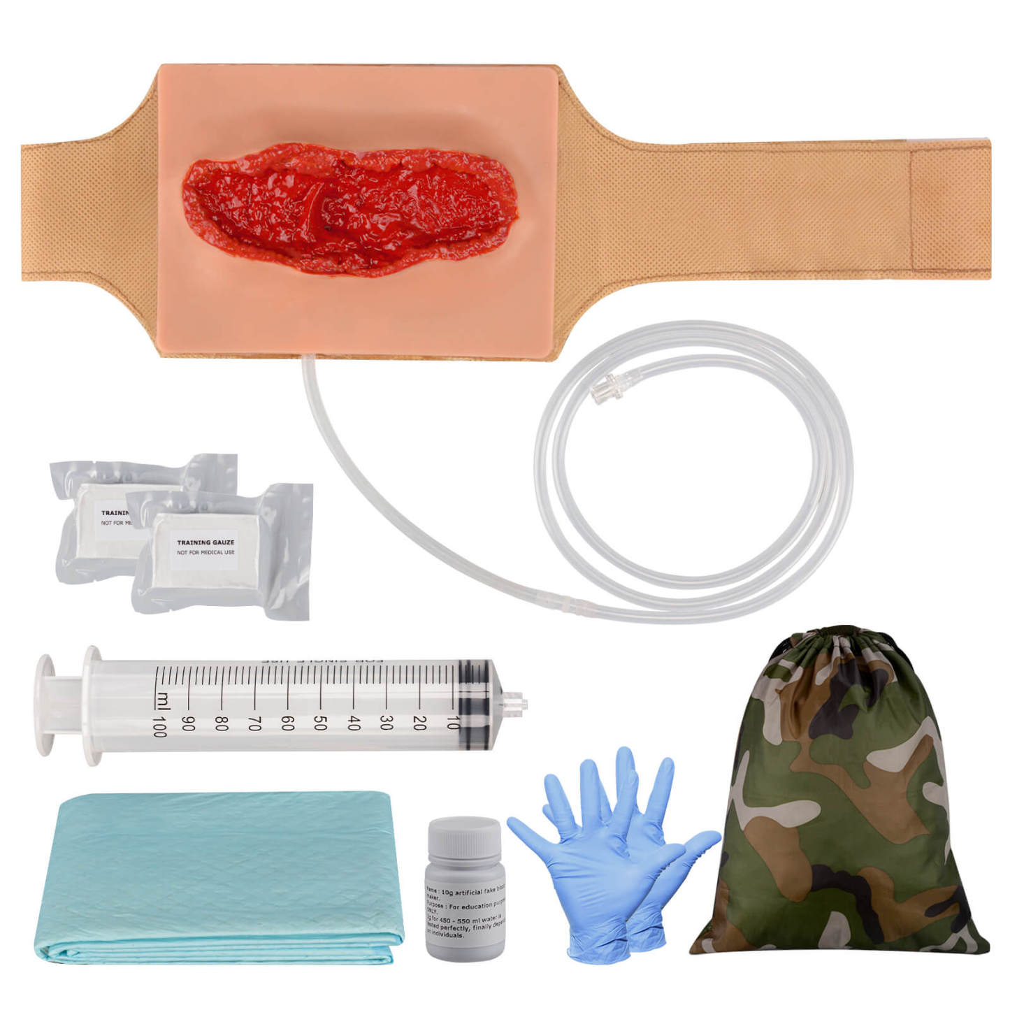 Wearable Thigh Laceration Hemostasis Training Kit