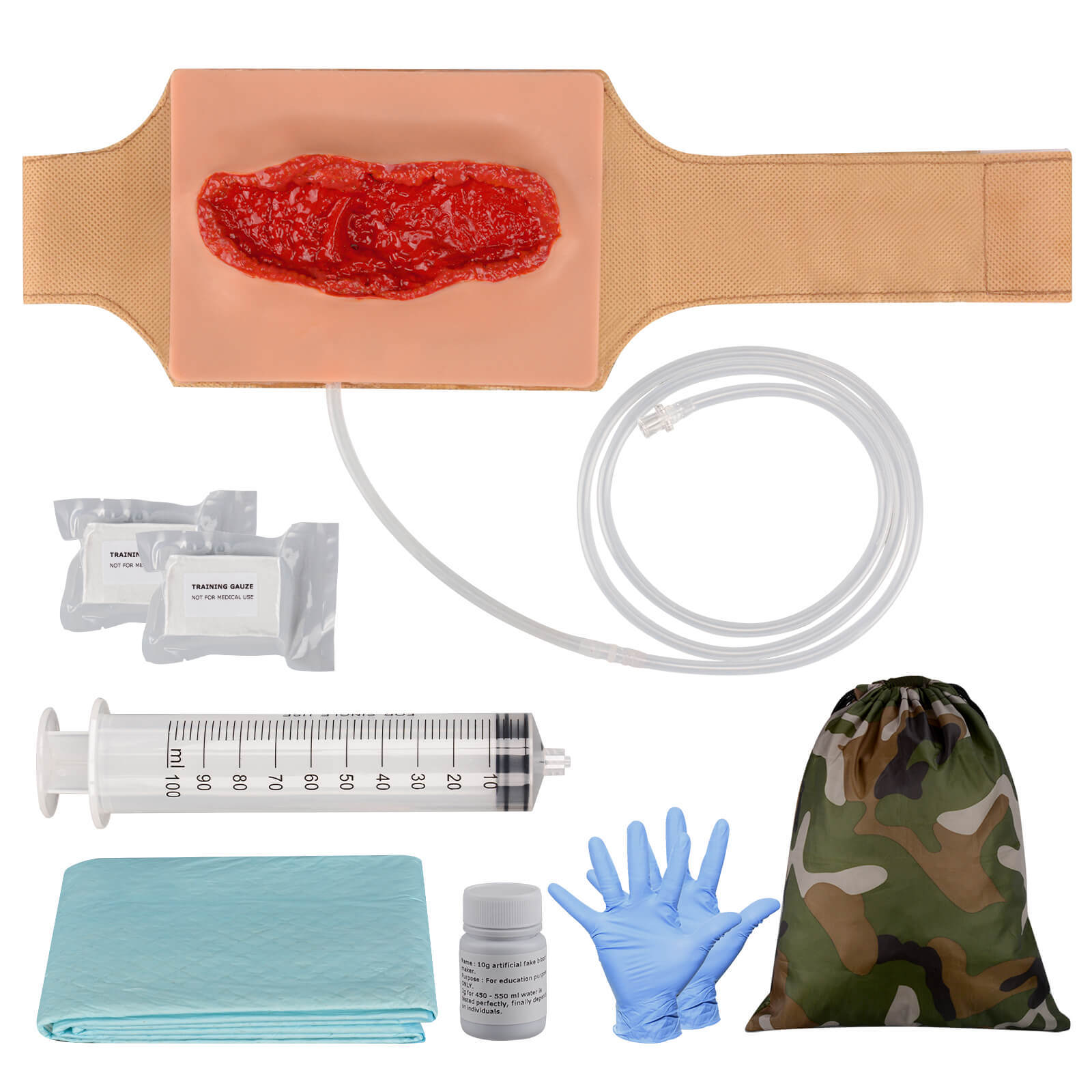 Wearable Thigh Laceration Hemostasis Training Kit