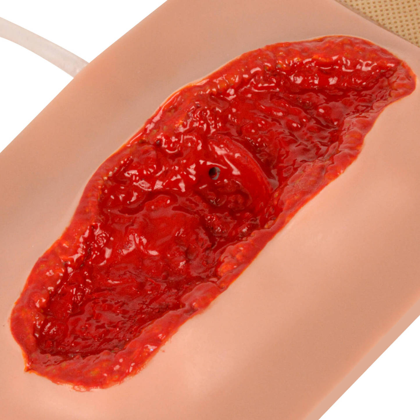 realistic thigh laceration wound packing trainer