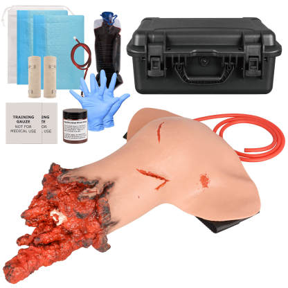Wearable Tourniquet Wound Packing Right Arm Trainer Kit
