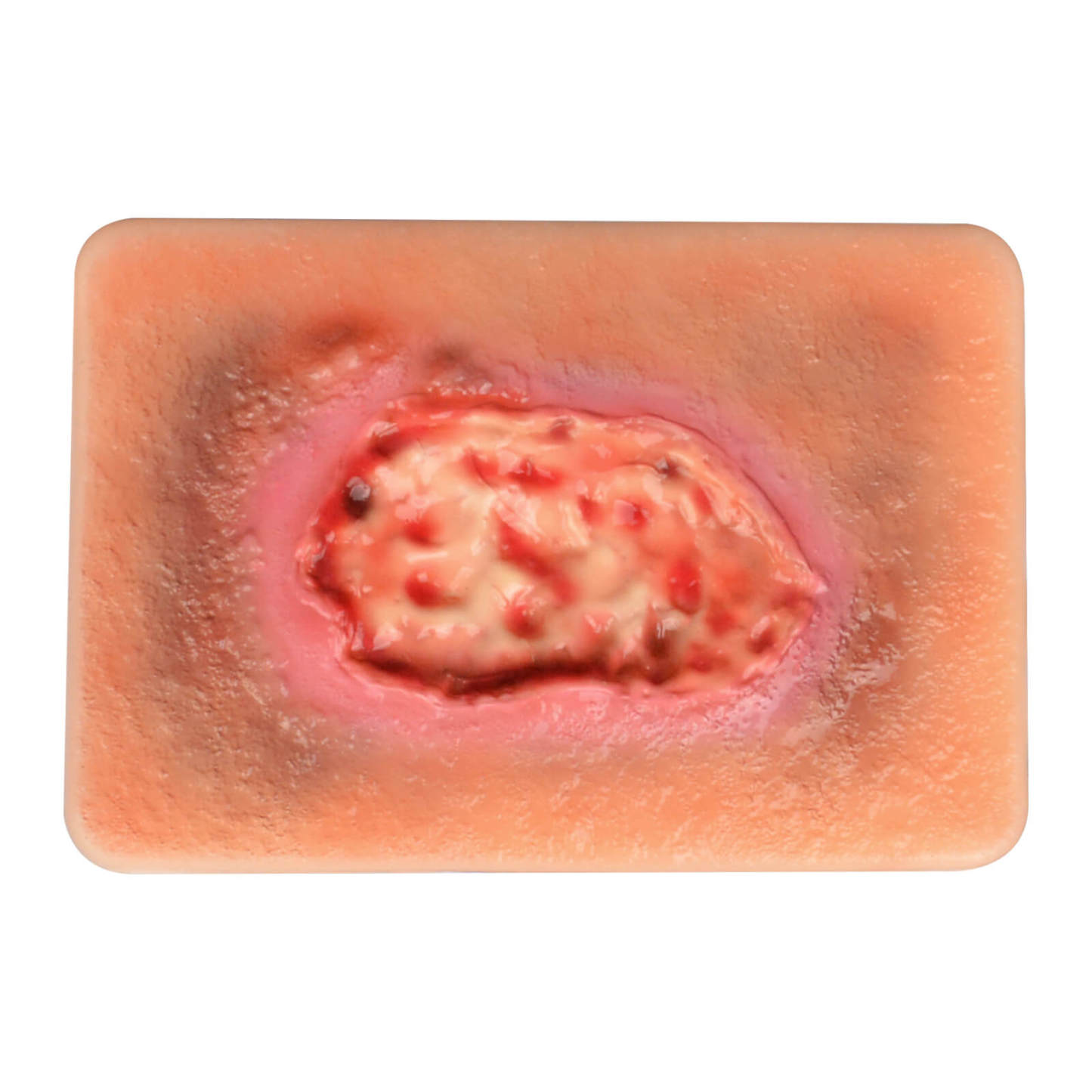 Card-sized Necrotic Wound Simulation Models