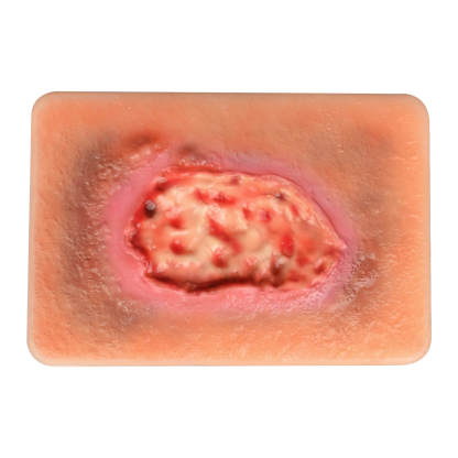 Card-sized Necrotic Wound Simulation Models