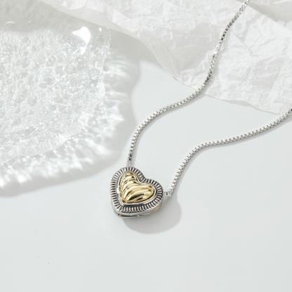 Heart Pendant Necklace 40cm+5cm Elegance Valentine's Day Anniversary Jewelry Gift for Women