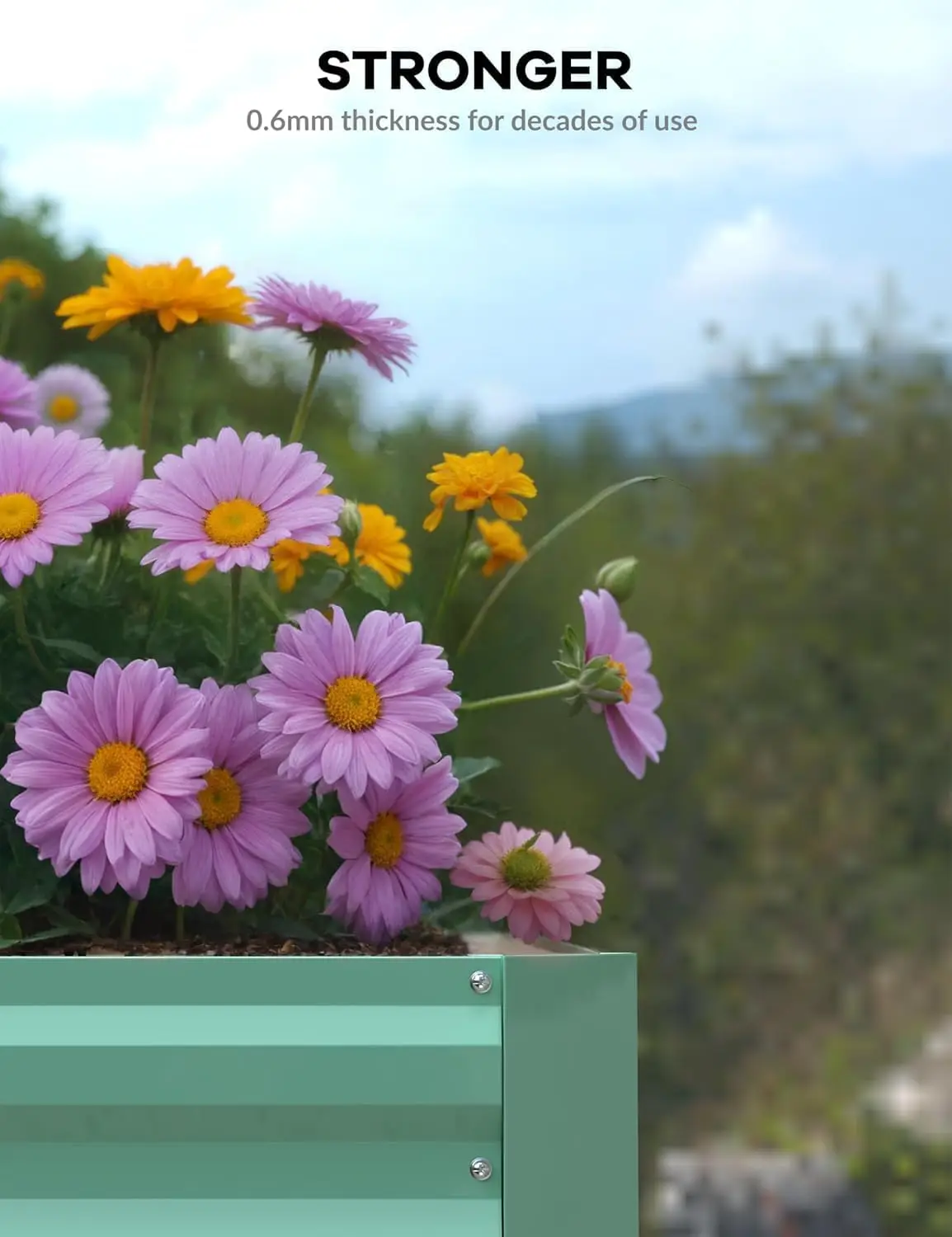 8x4x2ft Galvanized Raised Garden Bed Deep Root Planter Box for Vegetables Flowers Herbs-Large Metal Raised Garden Bed Kit