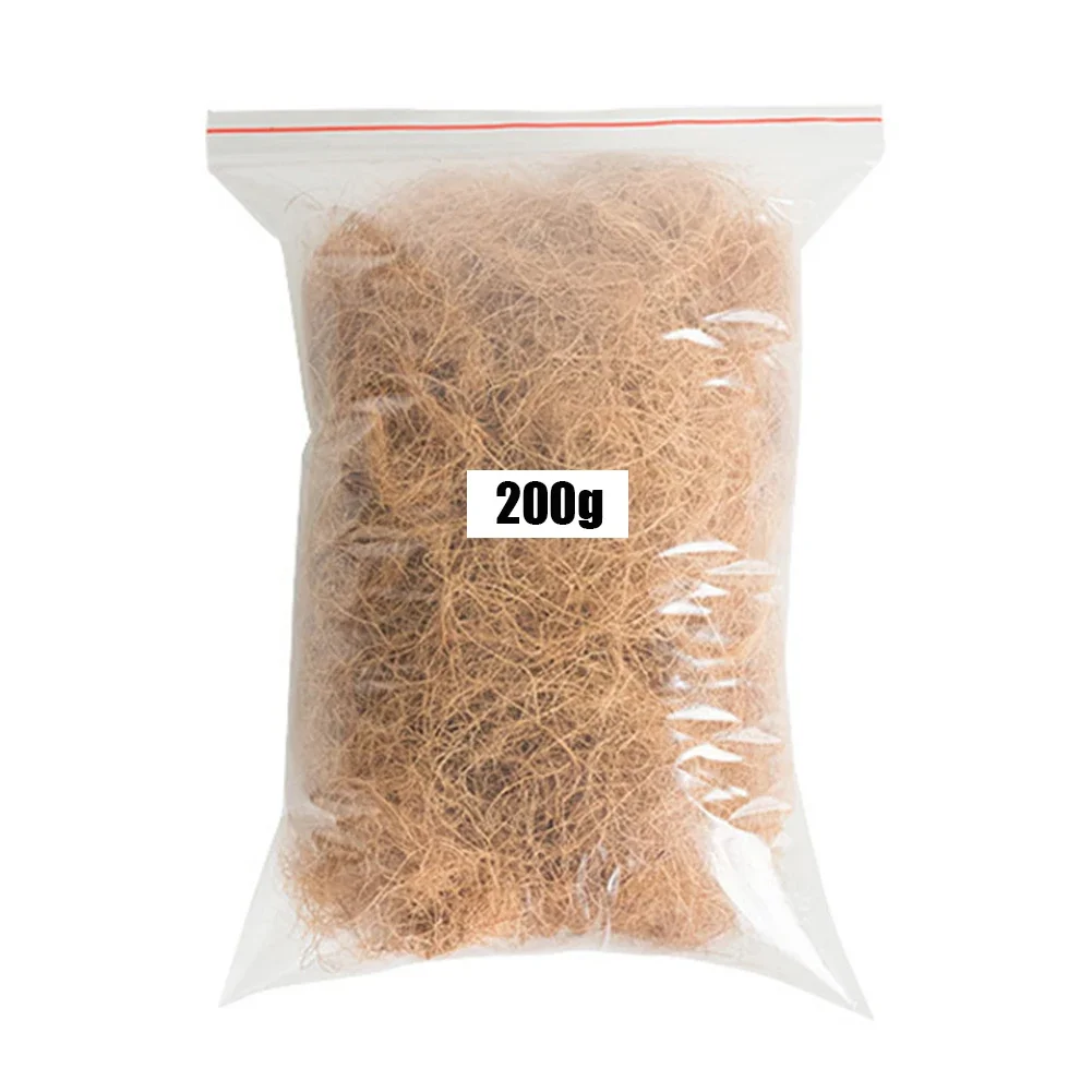100/200g Natural Coconut Husk Fiber Flowerpot Cover Insect-proof Protect Flower Plant Soil Keep Warm Reptil Bird Nest Garden Sup