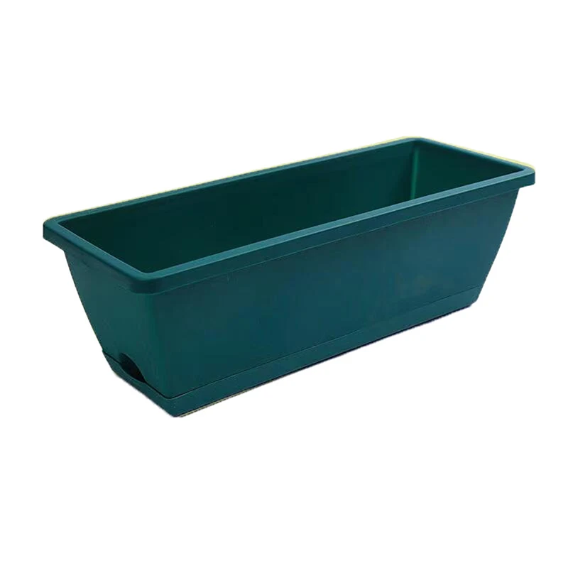 1PCS Classic Style Rectangular Resin Window Box Planter Blumen Home Gardening Pflanzung Bonsai Töpfe Large Container Flowerpot