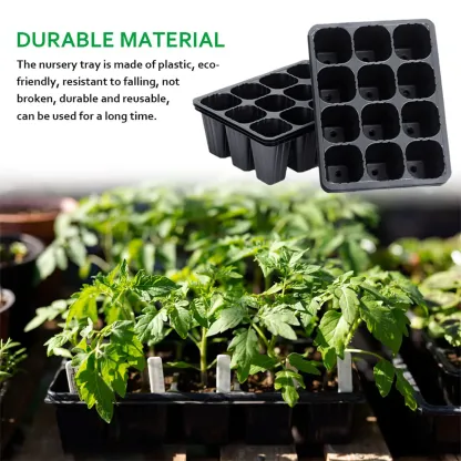12 Löcher Gemüse Sämling Töpfe Sämling Tray Garten Töpfe Durable Seed Keimung Pflanze Blume Töpfe wachsen Box für die Bepflanzung