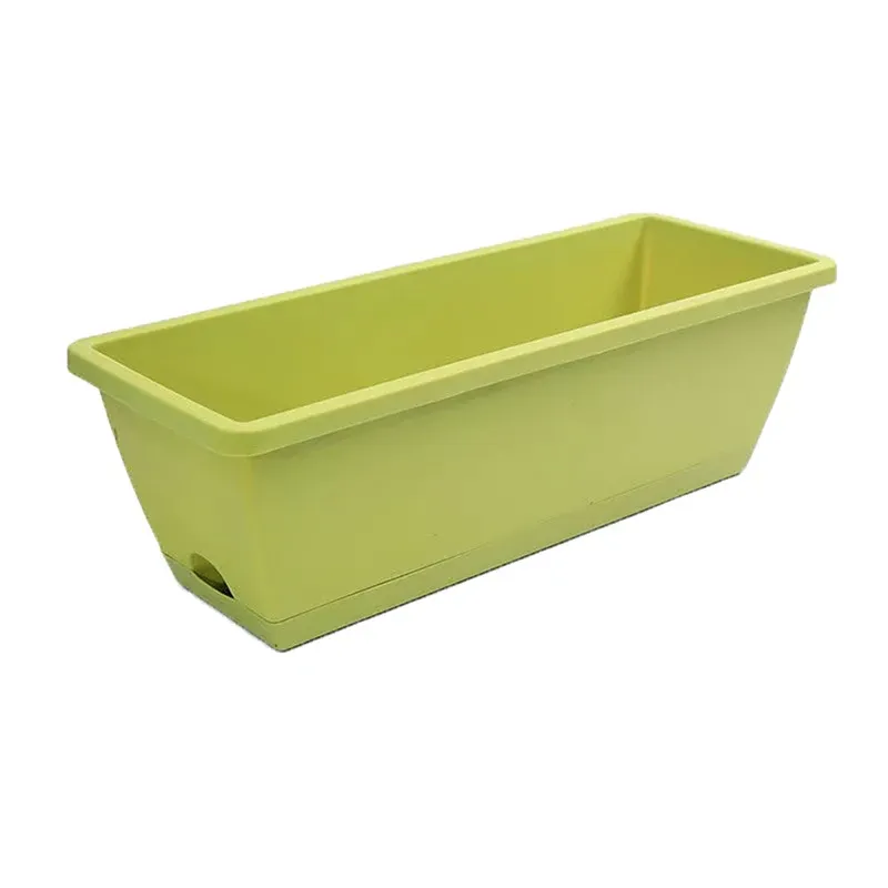 1PCS Classic Style Rectangular Resin Window Box Planter Blumen Home Gardening Pflanzung Bonsai Töpfe Large Container Flowerpot