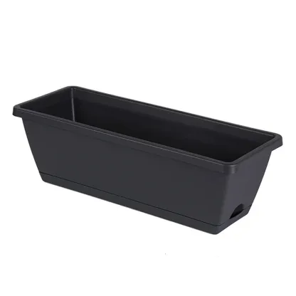 1PCS Classic Style Rectangular Resin Window Box Planter Blumen Home Gardening Pflanzung Bonsai Töpfe Large Container Flowerpot