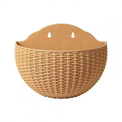 Flower Pot Exquisite Wall-mounted Plastic Wall Hanging Basket Flowerpot for Outdoor Garden Balcony Planter Bucket Home Decor New