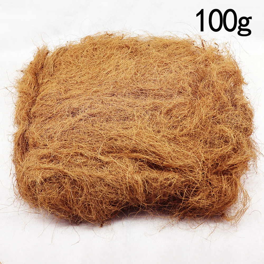 100/200g Natural Coconut Husk Fiber Flowerpot Cover Insect-proof Protect Flower Plant Soil Keep Warm Reptil Bird Nest Garden Sup