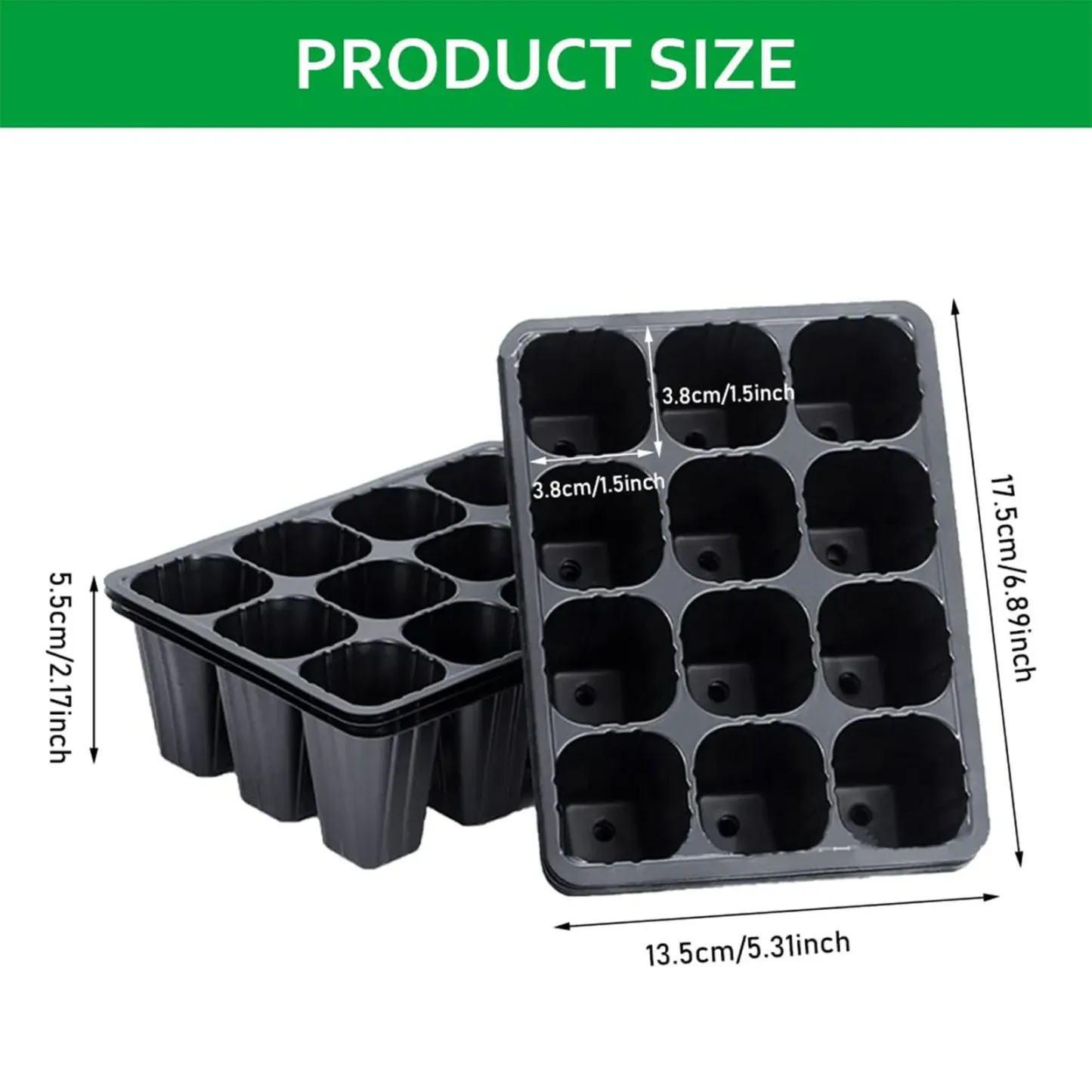 12 Löcher Gemüse Sämling Töpfe Sämling Tray Garten Töpfe Durable Seed Keimung Pflanze Blume Töpfe wachsen Box für die Bepflanzung