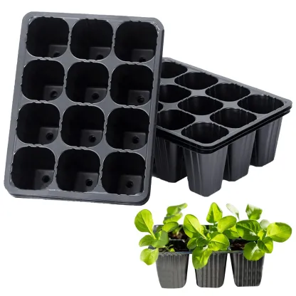 12 Löcher Gemüse Sämling Töpfe Sämling Tray Garten Töpfe Durable Seed Keimung Pflanze Blume Töpfe wachsen Box für die Bepflanzung