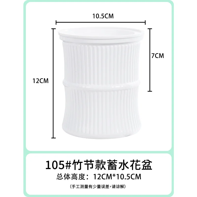 Selbstbewässernder Blumentopf Automatisch Wasserabsorbierender Blumentopf Doppelschichtiger Transparenter Plastik Sukkulenten Pflanzentopf Dekorativer Topf