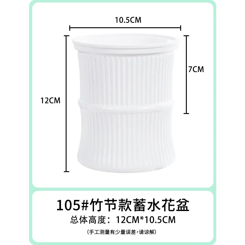 Selbstbewässernder Blumentopf Automatisch Wasserabsorbierender Blumentopf Doppelschichtiger Transparenter Plastik Sukkulenten Pflanzentopf Dekorativer Topf