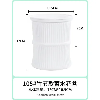 Selbstbewässernder Blumentopf Automatisch Wasserabsorbierender Blumentopf Doppelschichtiger Transparenter Plastik Sukkulenten Pflanzentopf Dekorativer Topf