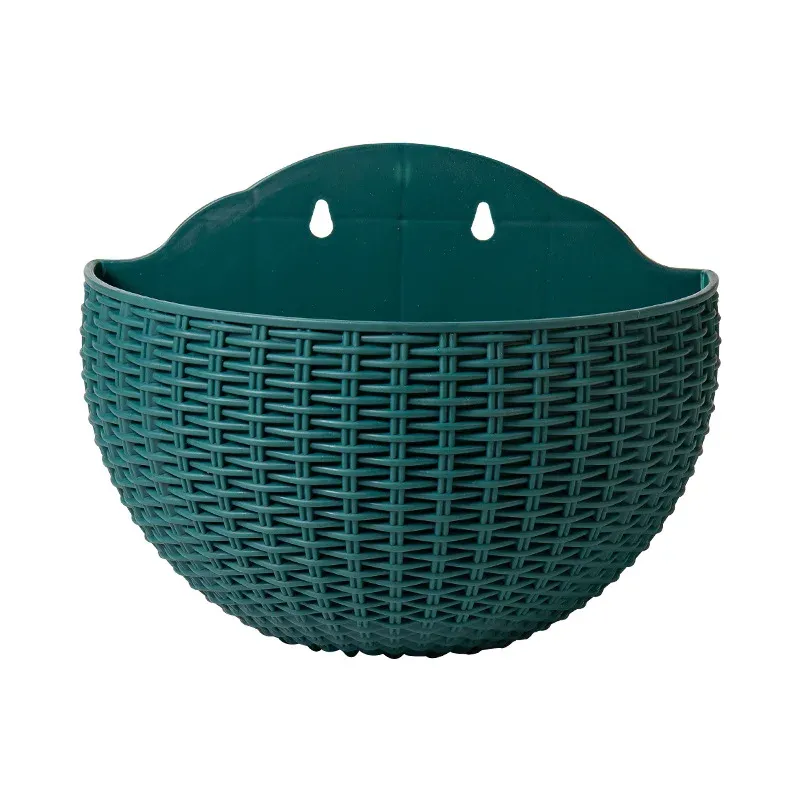 Flower Pot Exquisite Wall-mounted Plastic Wall Hanging Basket Flowerpot for Outdoor Garden Balcony Planter Bucket Home Decor New
