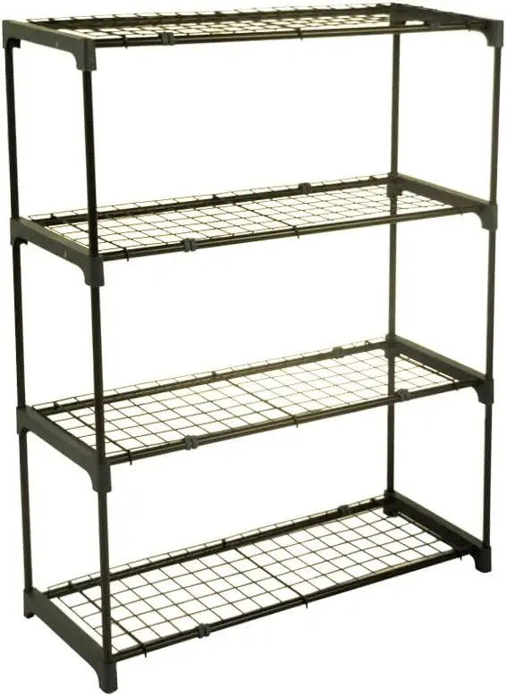 Premium Garten Mini Gewächshaus Regale, verstärkte Drahtregale mit 33Lbs Gewichtskapazität, 35 X 12 X 42 Zoll
