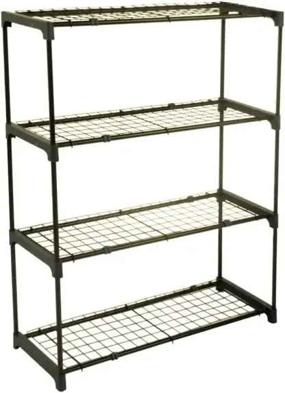 Premium Garten Mini Gewächshaus Regale, verstärkte Drahtregale mit 33Lbs Gewichtskapazität, 35 X 12 X 42 Zoll