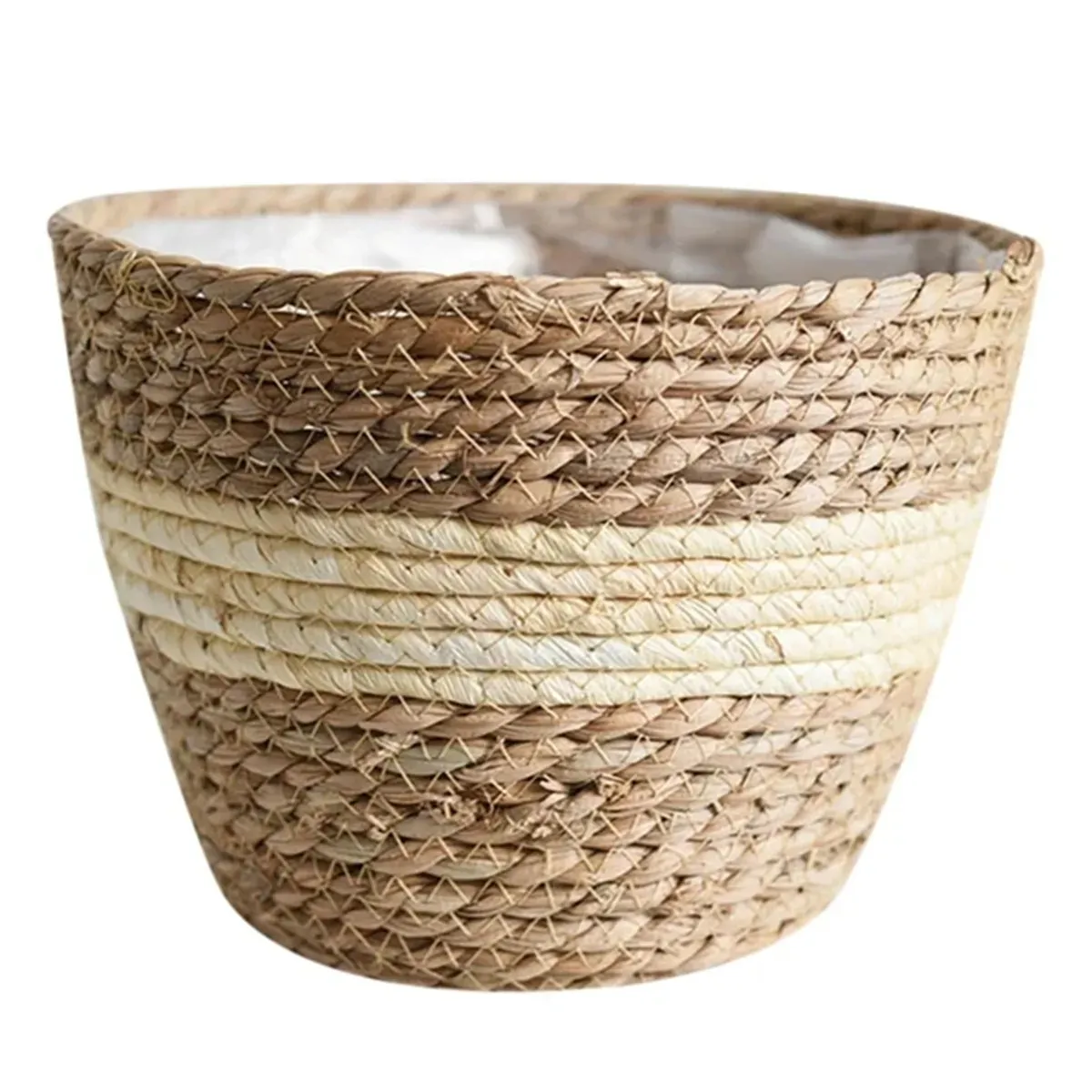 Weaving Flower Plant Pot Plant Pots Seagrass Basket Straw Basket Plant