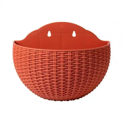 Flower Pot Exquisite Wall-mounted Plastic Wall Hanging Basket Flowerpot for Outdoor Garden Balcony Planter Bucket Home Decor New