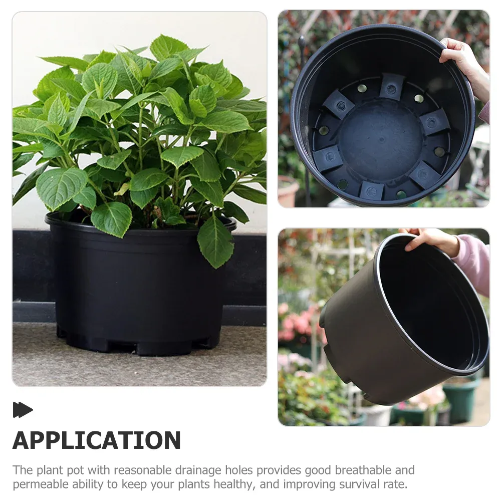 2 Stück große Pflanzer Untertassen für draußen Orchidee Topf Töpfe Kunststoff Blume Baumschule Hortensie Pflanzung Pflanzer Pflanzen Garten