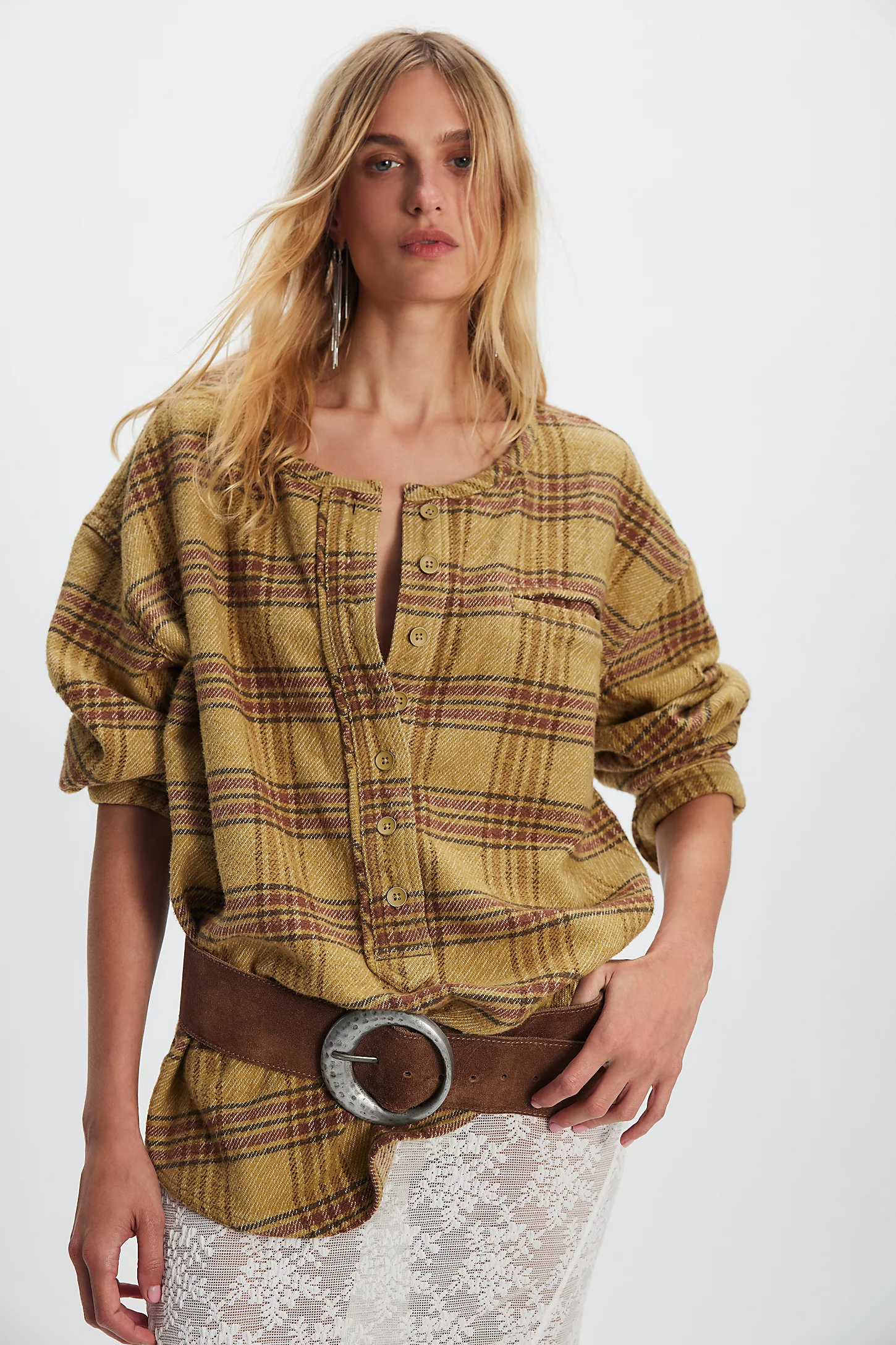 Free Perfect In Plaid Pullover