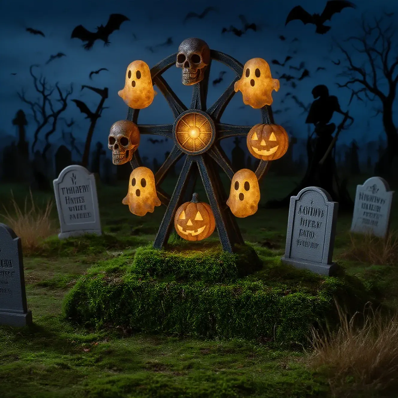 🎃Halloween Early Bird Special Sale 49% OFF - Halloween Ferris Wheel Night Light