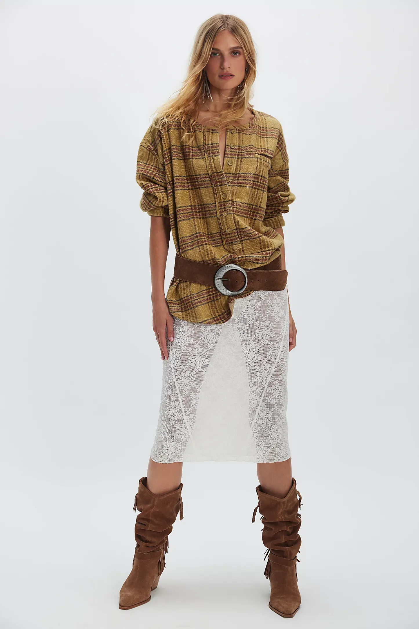 Free Perfect In Plaid Pullover